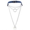 Chain Lock Pendant Ring Collar
