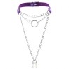 Chain Lock Pendant Ring Collar