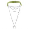 Chain Lock Pendant Ring Collar