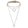 Chain Lock Pendant Ring Collar