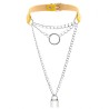 Chain Lock Pendant Ring Collar
