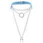 Chain Lock Pendant Ring Collar