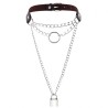 Chain Lock Pendant Ring Collar