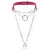 Chain Lock Pendant Ring Collar