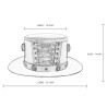 Men's Steampunk Strappy Badge Hat