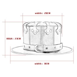 Steampunk Buckles Splice Hat