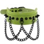 Spikes Collar With Black Chain