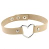 Metal Heart Collar - 3 Snap
