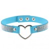 Metal Heart Collar With Diamond