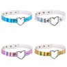 Laser Collar Metal Heart Collar