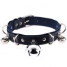 D Ring Punk Collar With Bell