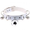 D Ring Punk Collar With Bell
