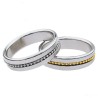 Metal Cock Ring with Grooves