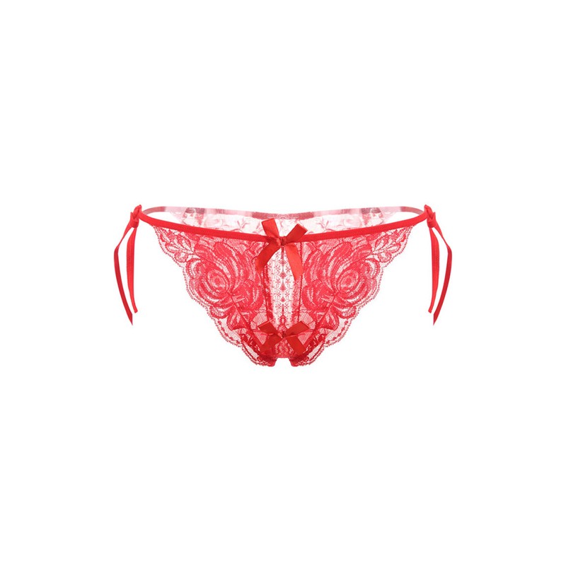 Sexy Crotchless Lace Bandaged Panty For Women