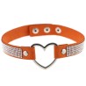 Rhinestone Collar With Heart