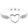 Rhinestone Collar With Heart