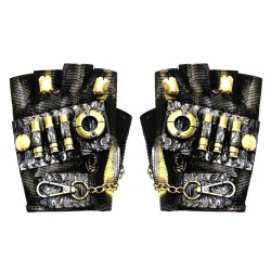 Half Finger Steampunk Gloves