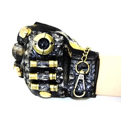 Half Finger Steampunk Gloves