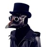 Plague Bird Doctor Mask Brown PU Leather Bird Beak Masks