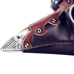 Plague Bird Doctor Mask Brown PU Leather Bird Beak Masks