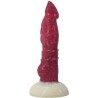 White Base Hellfire Silica Gel Dildo - 11