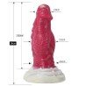White Base Hellfire Silica Gel Anal Dildo- 02