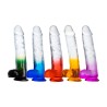 Double Color Jelly Dildo With Ball