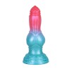 Alien Beast Cyan Rainbow 7.9" Dildo - K