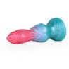 Alien Beast Cyan Rainbow 7.9" Dildo - K