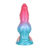 Alien Beast Cyan Rainbow 7.3" Dildo - G