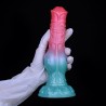 Alien Beast Cyan Rainbow 8.5" Dildo - F
