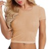 See-through Mesh T-shirt Tight Ladies Underwear