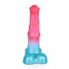 Alien Beast Cyan Rainbow 9.3" Dildo - B