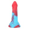 Blue And Red Realistic Dong - 22cm/8.6"