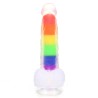 Double Layer Rainbow Dildo 7.4 inch