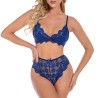 Hot Lace Transparent Bra And Panty Two-piece Suit