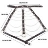 Body Chain Black Leather Bra Caged Harness