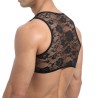 Elastic Lace Breathable Short Vest For Men