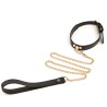 Exquisite Leather Neck Collar With Lead