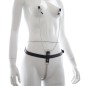 Chain T-back With Nipple Clamp