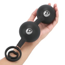 Double Rolling Ball Inflatable Anal Plug
