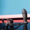 Cock &amp; Ball Ring With Prostate Plug