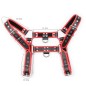 Black With Red Edge Chest Harness