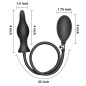 Dark Inflator Silicone Inflatable Anal Plug