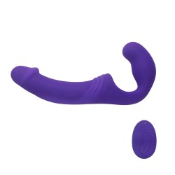 Double Rider Strapless Strap - on Vibrator - Wireless