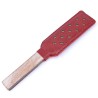 Premium Leather Solid Wood Handle Paddle