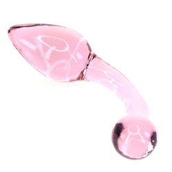 Pink Glass Prostate Stimulation