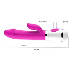 12 Frequency Vibration &amp; Rotation Rabbit Vibrator