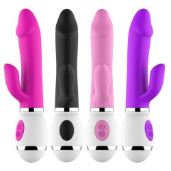 12 Frequency Vibration &amp; Rotation Rabbit Vibrator