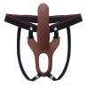 Hollow Strap-on Silicone Curved Dong